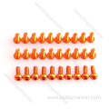 M3X8mm custom colorful 7075 aluminum button head screw